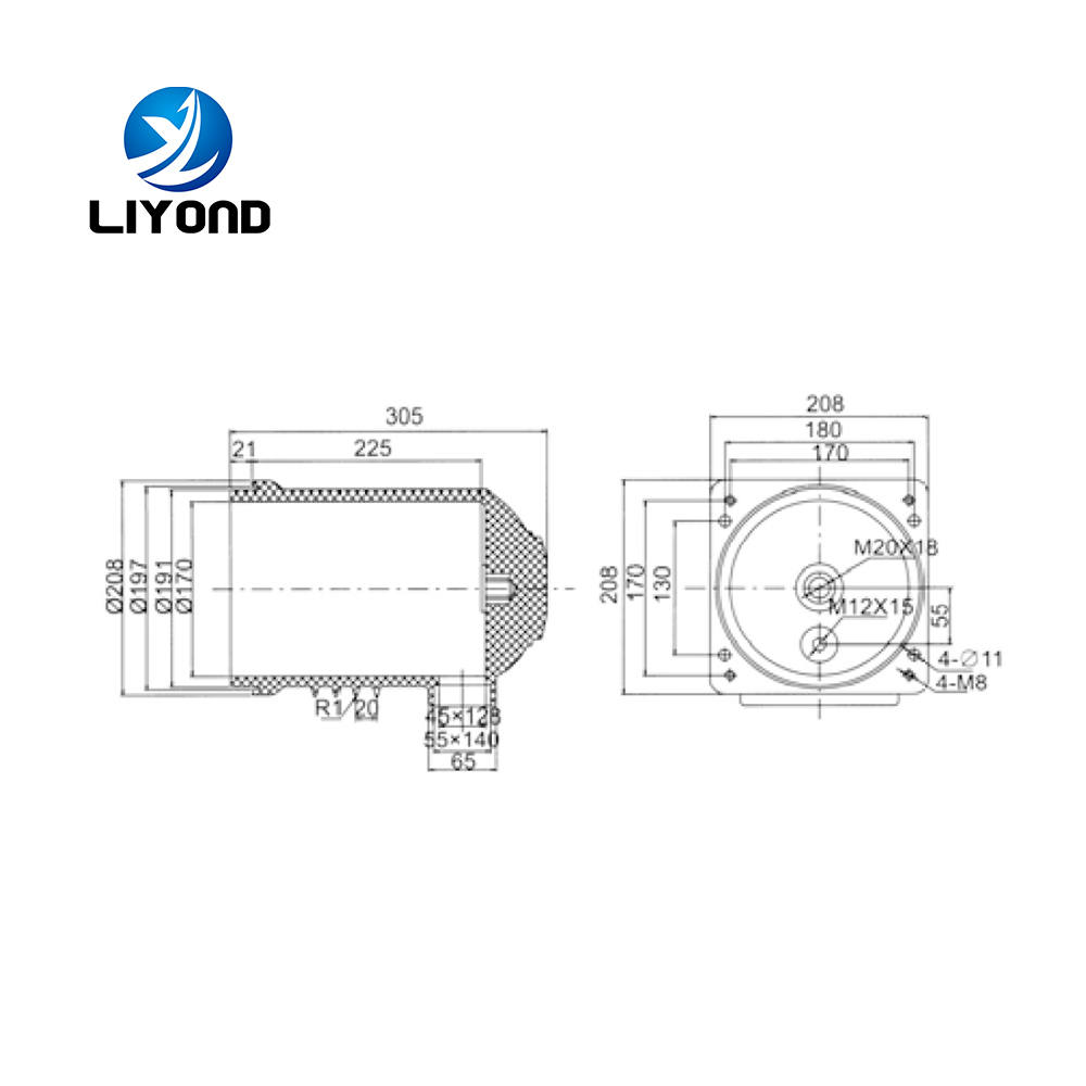 YUEQING LIYOND Epoxy Resin Insulation CH3-10Q/208 1600A 2000A Electrical Contact Box