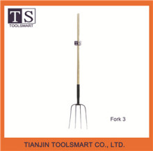 garden steel fork with long handle