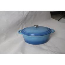 Cast iron houseware enamel cooking pot