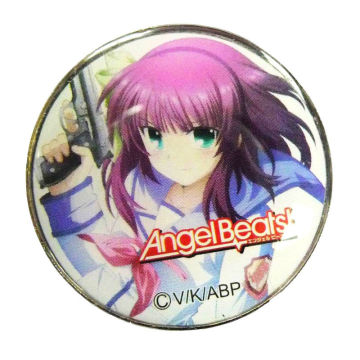 Promotional Cartoon Girl Personalized Lapel Pins, With Printing Sticker &amp; Epoxy Coating