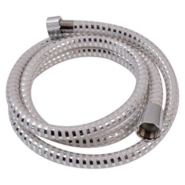 1.5 m white PVC flexible shower extension hose