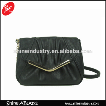 Ladies shoulder bag/PU shoulder bag/metal chain leather shoulder bag
