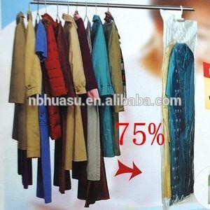 nylon HANGING vacuum bag for storing clothes