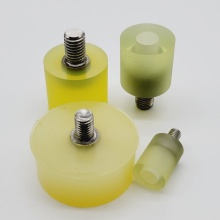 Stainless steel anti-skid screw in rubber bumpers