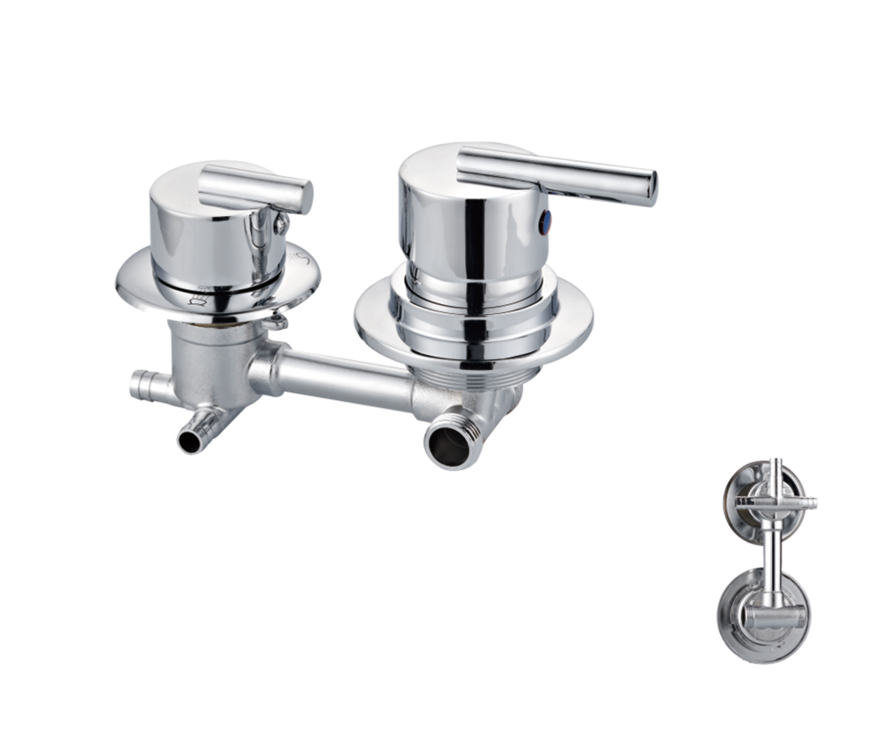 Factory price fine turning process bath water faucets two body mixer valve tap shower faucet