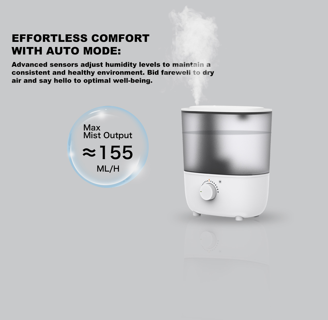 HTJ-2318A Humidifier mist output HTJ-2318A Humidifier mist output