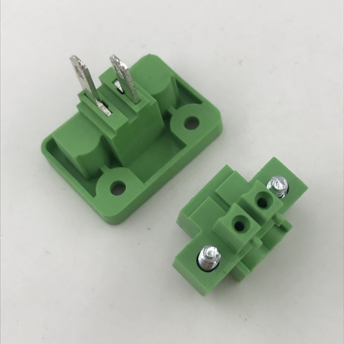 2pin through wall mounted plug-in terminal block connector