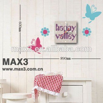 Butterfly diy decals clock home decor unique wall clock for gifts