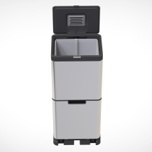 Stainless Steel Metal Recycling Kitchen Garbage Bin