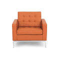 Florence knoll replica single leather sofa