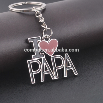 Christmas gift Valentine gift Father's Day Gifts I Love Papa Men's Key Chains