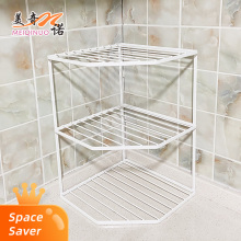 Cabinet corner layered pot rack