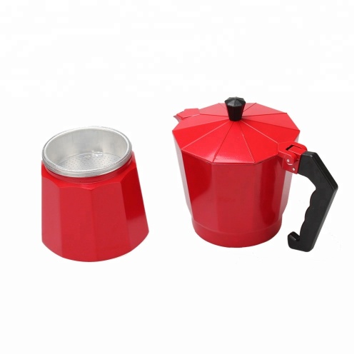 Pot Moka Italien en Aluminium pour Cafetière sur Cuisinière