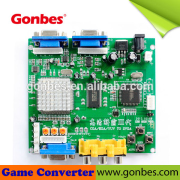 GBS-8220 CGA/RGB to VGA video converter board with 2 vga output port