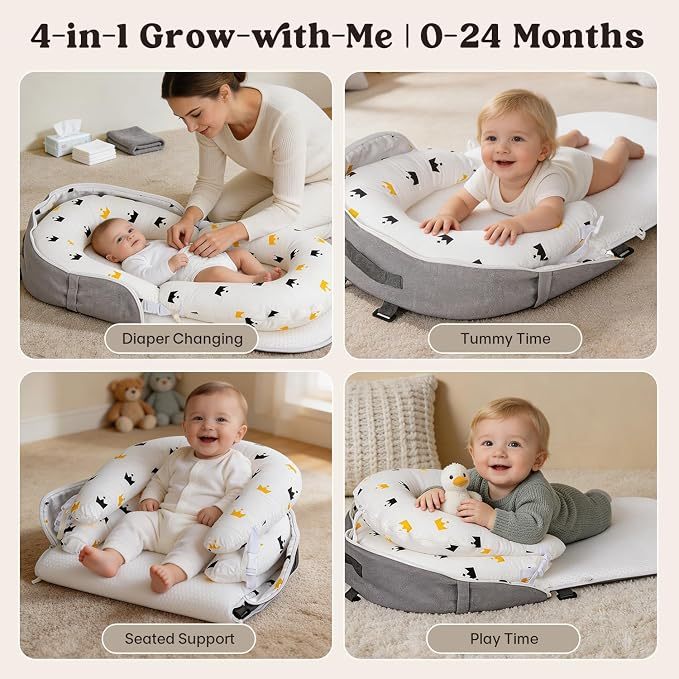 Portable Foldable Baby Lounger for Newborns