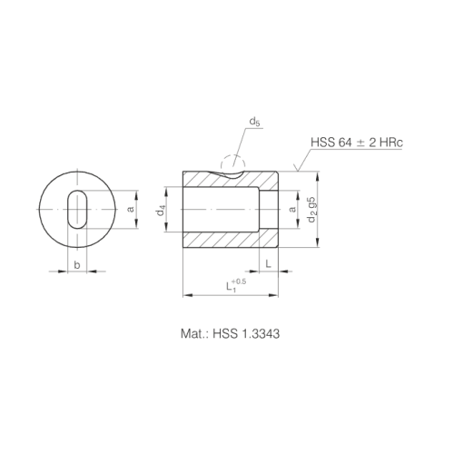 Ball-lock Matrixes Round/shaped for Cutting Elements