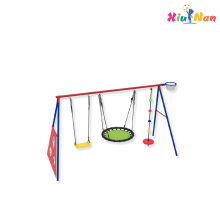 Long-Lasting Metal Swing Set for Backyard Use