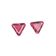 Pink Tourmaline Triangle Loose Stone Earrings Making