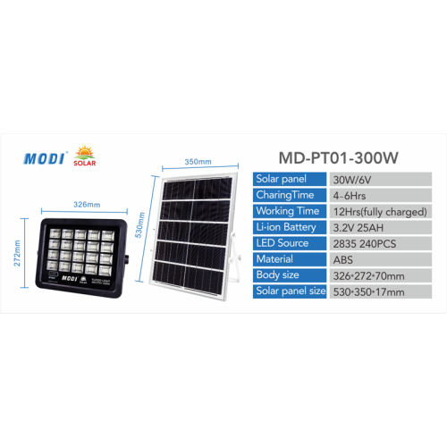 solar motion sensor flood light