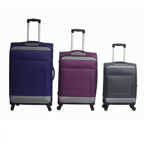 Soft 600D Polyester Suitcase Trolley Luggage