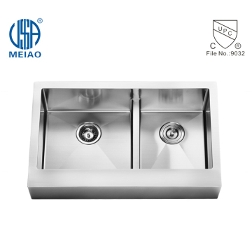 Kitchen Apron Sink Double Bowl