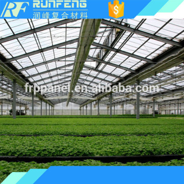 transparent frp Panel Fireproofed Modular Building for greenhouse