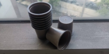 Biodegradable disposable coffee cup