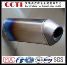 titanium exhaust tip in titanium straight pipes