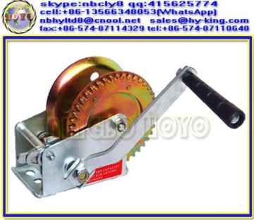 Small boat winch , 2500 lb crank winch , small hand caravan winch