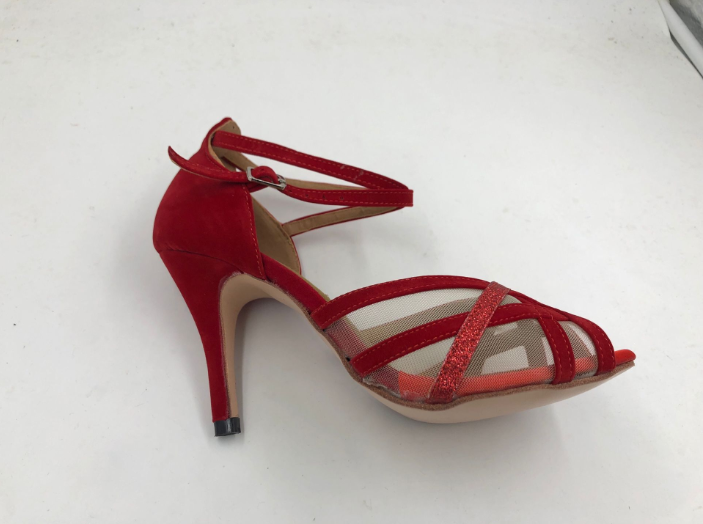 Womens Red Latin Shoes