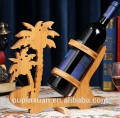 Rack de armazenamento de garrafa única vinho, cremalheira do vinho de bambu promocional de Natal