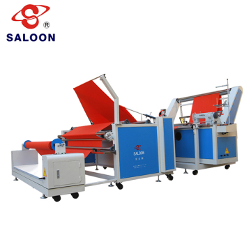 with Magic Eyes Control Good Quality 220V Fabric Double Folding Machine