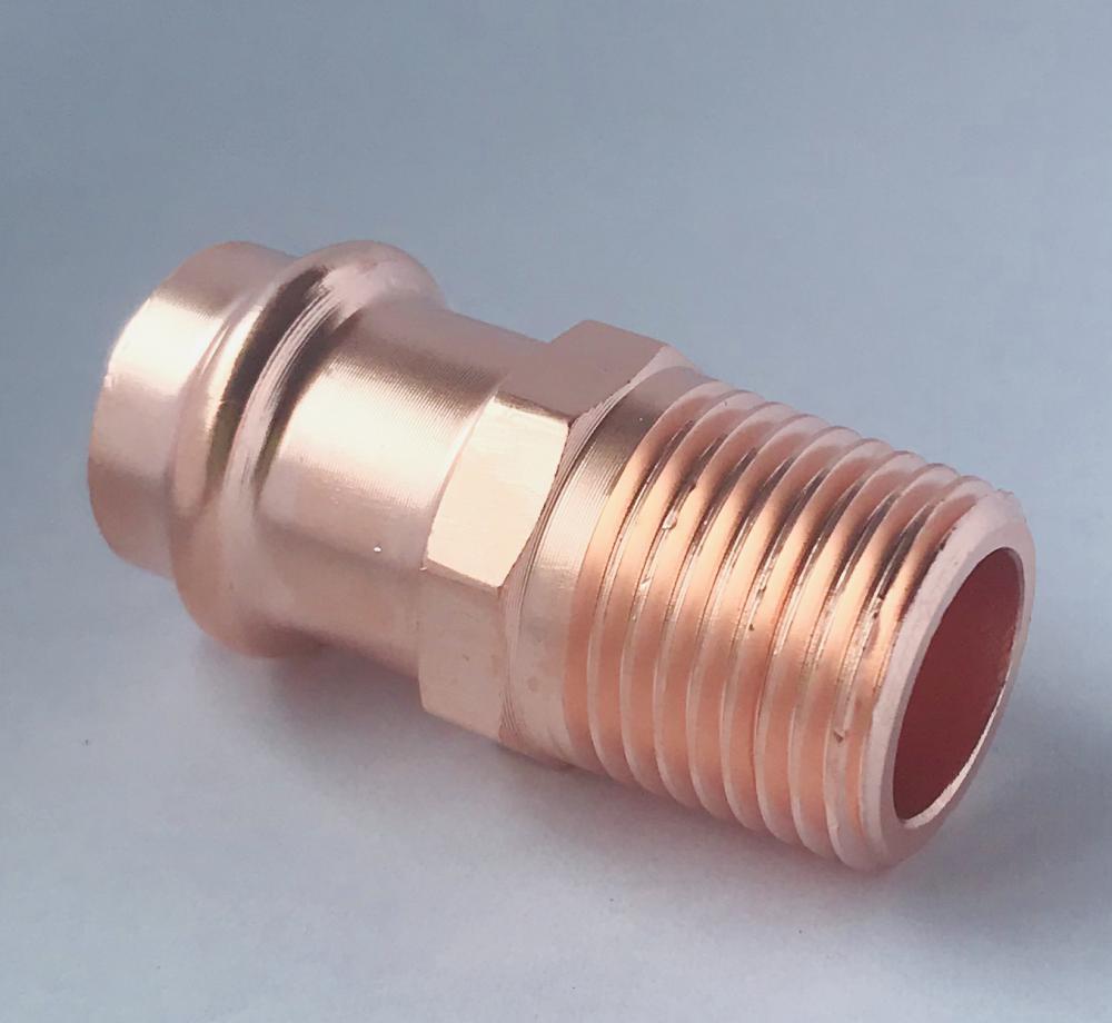 Copper Press Male Connector Adapter