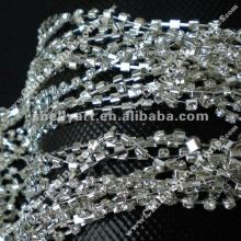 Rhinestone Silver Cup Chain ss8 crystal