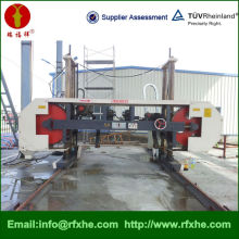 large horizontal fire wood cutter machinery