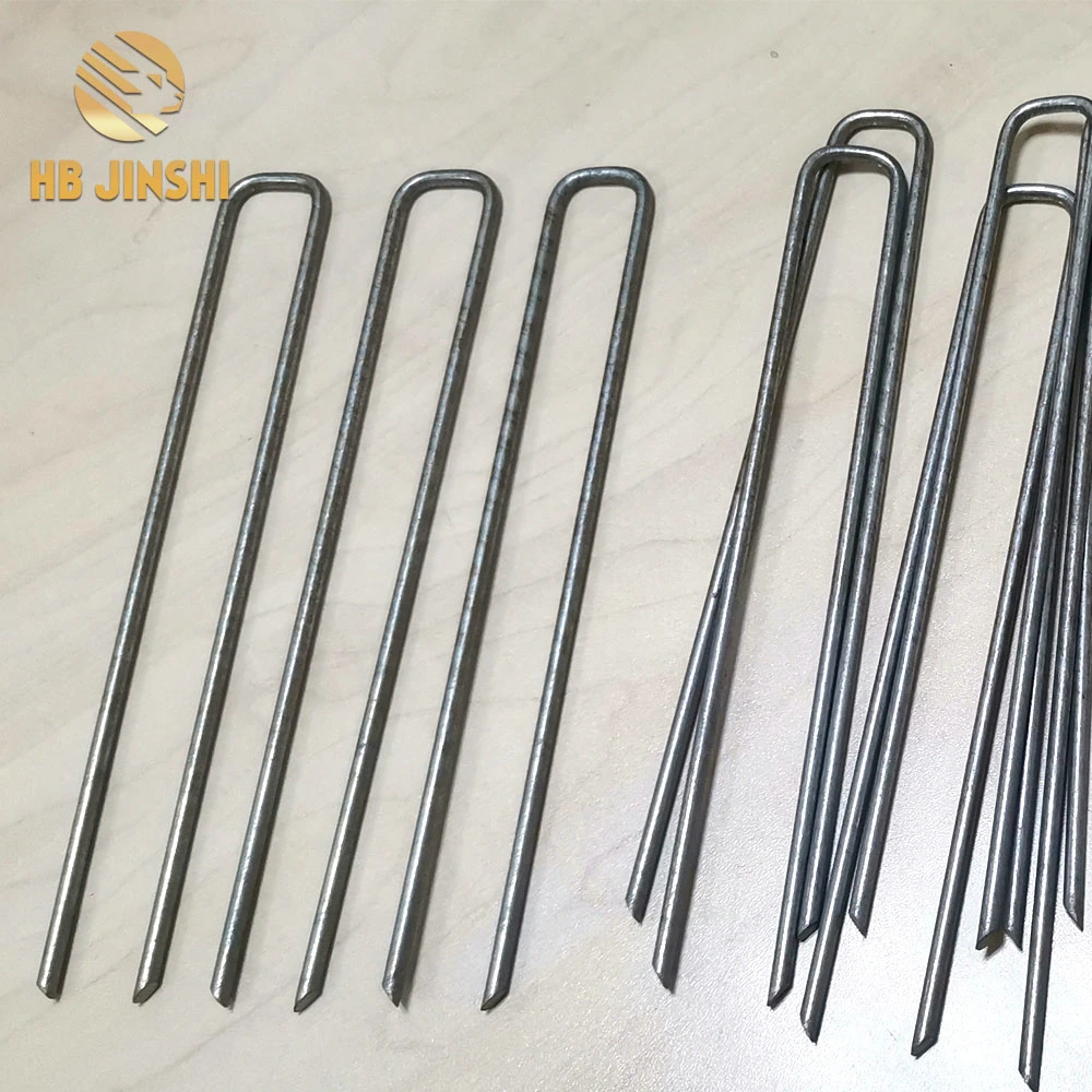 Anti-Rust Galvanized Garden Ground Pegs Staples 6