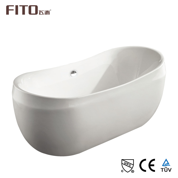 FITO Modern Oval New Design 1750X800X720MM Center Acrylic Soaking Bathtub