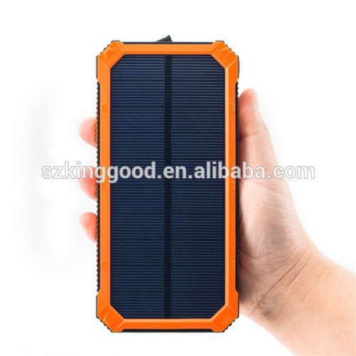 2016 nouveau 12000 mAh solaire étanche banque d&#39;alimentation solaire chargeur powerbank pour tous les téléphones mobiles