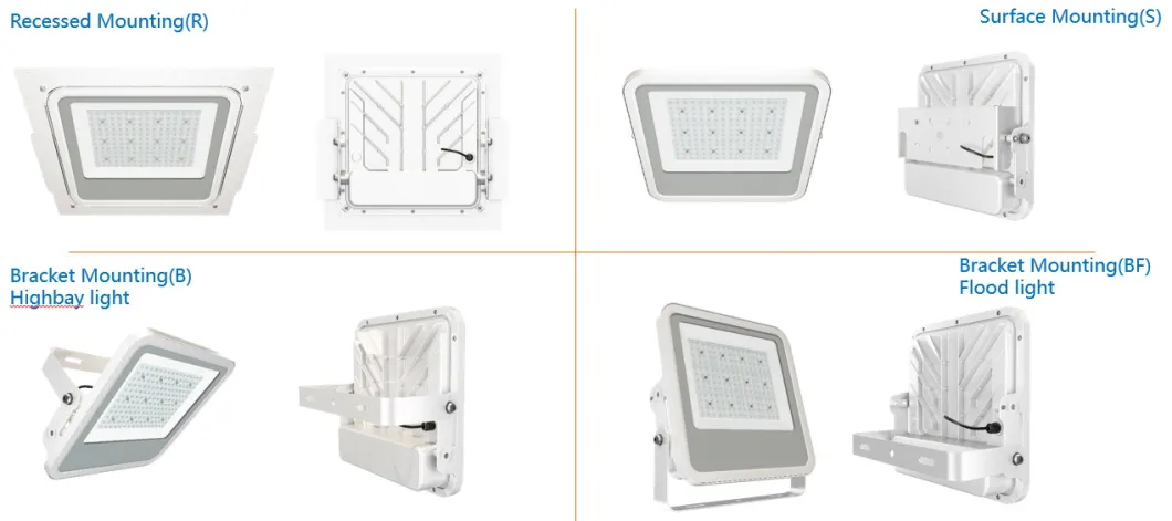 150W LED Canopy Light for Gas Station