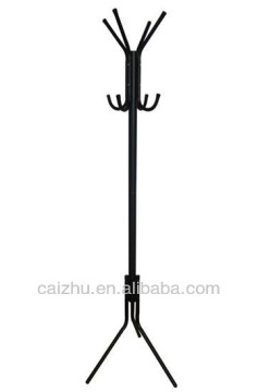 Black Metal Standing Coat Rack