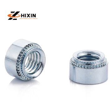 Zhixin Factory: Wholesale Customized Round Press Nut, Carbon Steel Self-Clinch Zinc Plated Nuts