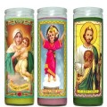 Velas velas religiosas 7 dia vidro