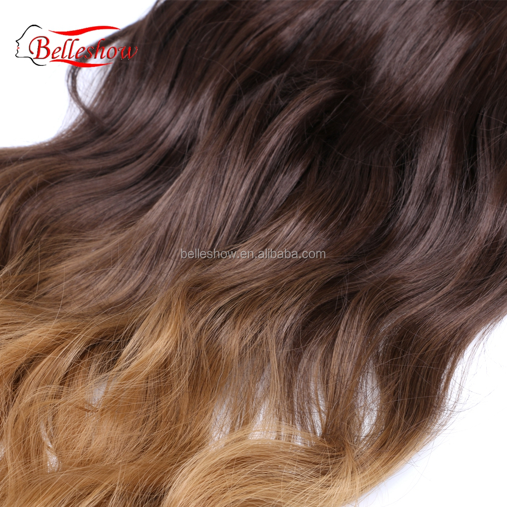 Hot sell Clip On long curly ponytail hair extension synthetic hair extension clip in hair extensions