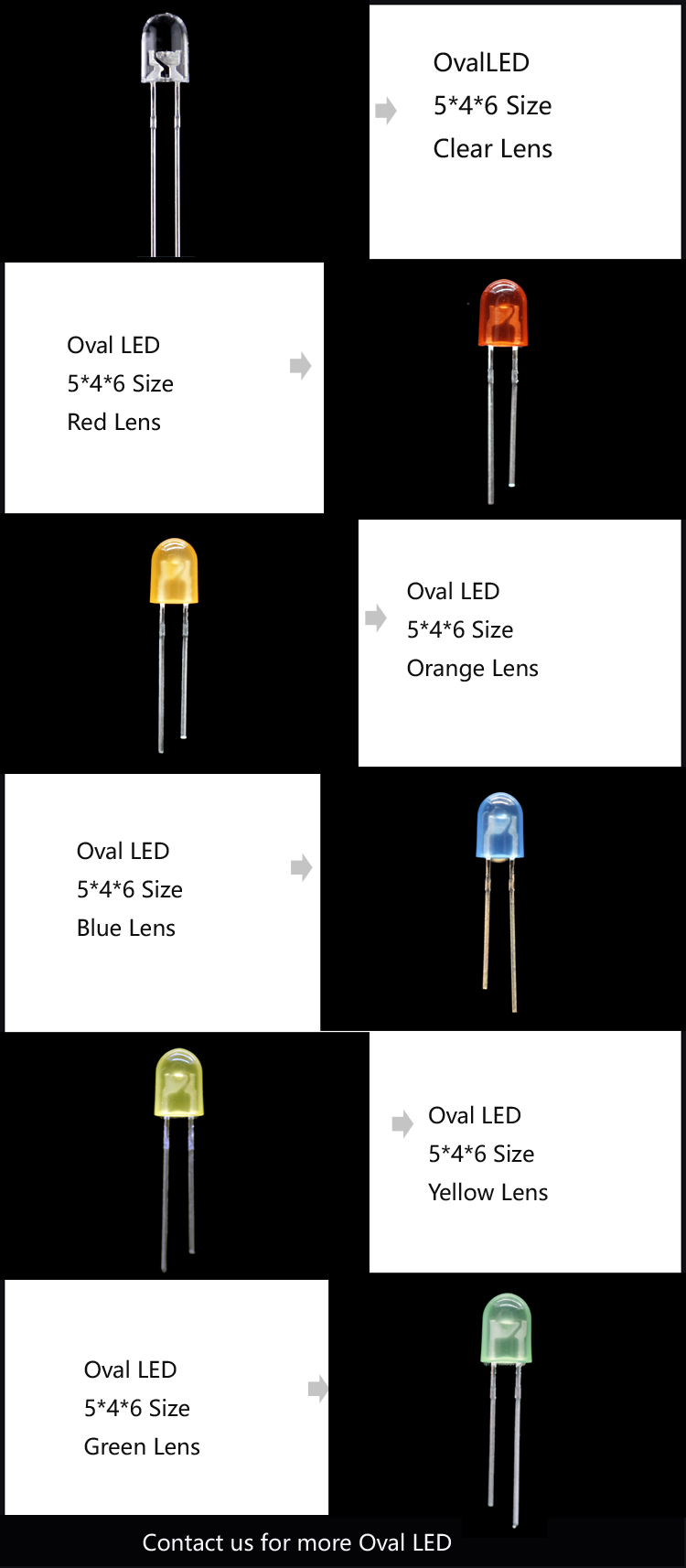 Oval LED - Through-hole LED