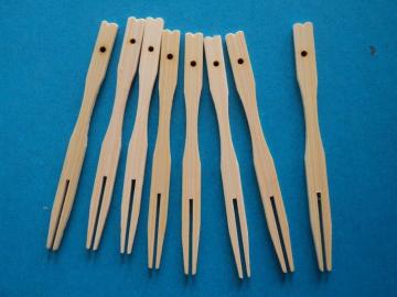 Environmental protection bamboo fork