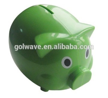 Plastic pig shape money saver,money box,coin box
