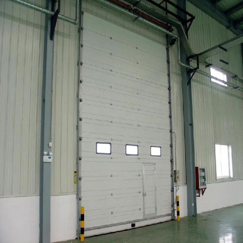 High speed aluminum sectional door