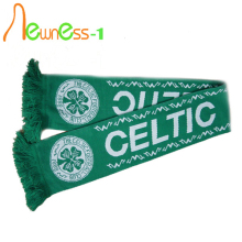 Customized Soccer Fan Knitting a Scarf