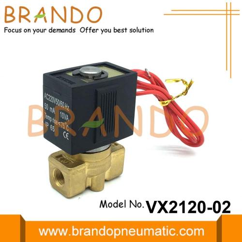 صمام الملف اللولبي من النوع VX2120-02 SMC 1/4 `` 24V 220V