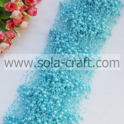 Mix Color Plastic Pearl Garland with 3+8MM Size for Wedding Tree Decoration